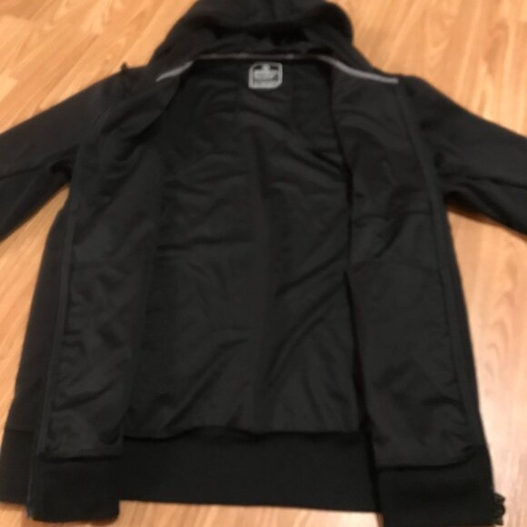 Mondetta Outdoor Project Mens Black Medium Hooded Jacket Wind Water Resistant - Picture 4 of 12